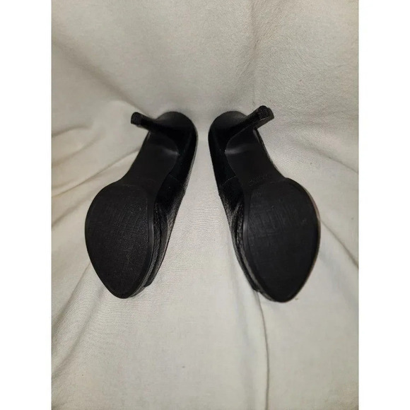 Rampage, BNIB Black Faux Snake Skin Heel, Size 8.5 - Picture 7 of 9